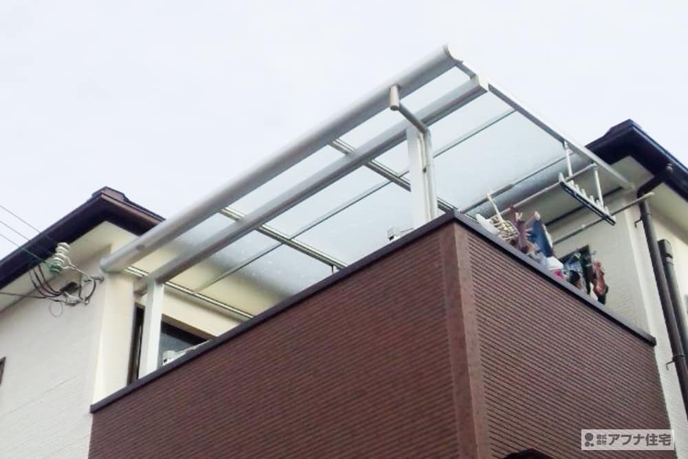 平岡町土山 N様カーポート・2Fテラス施工