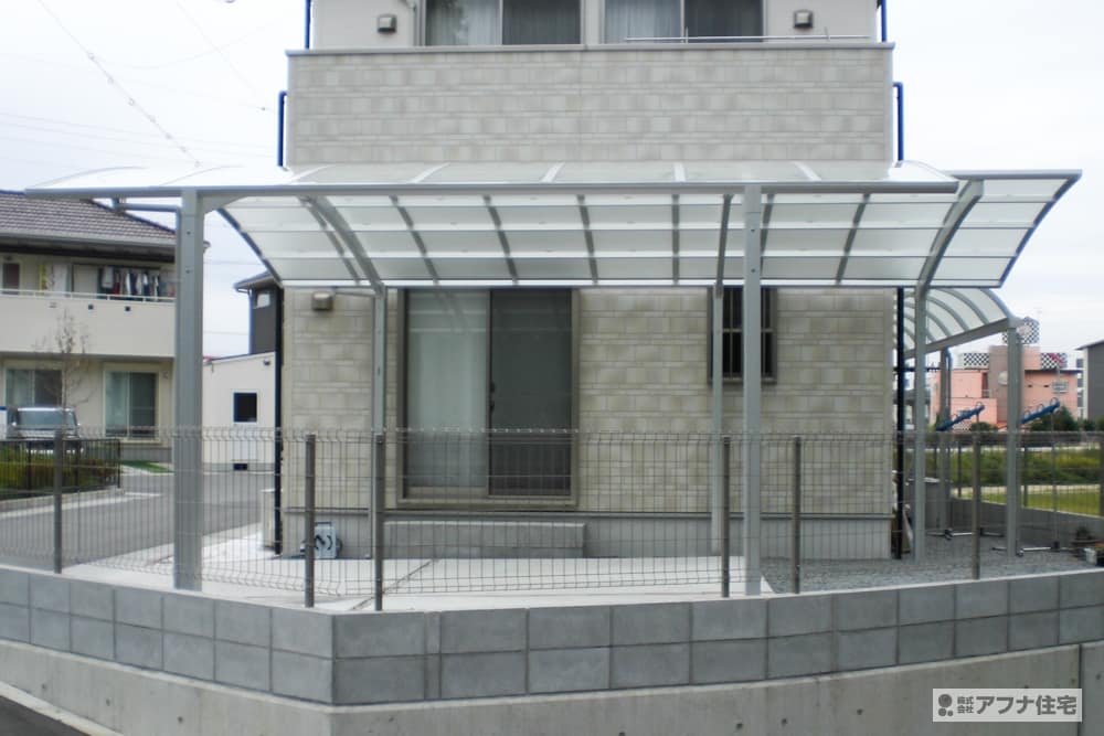 アフナ住宅｜カーポート工事