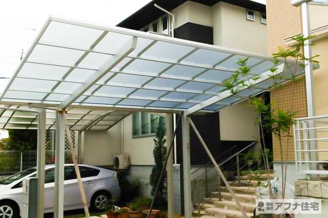 アフナ住宅｜カーポート施工事例