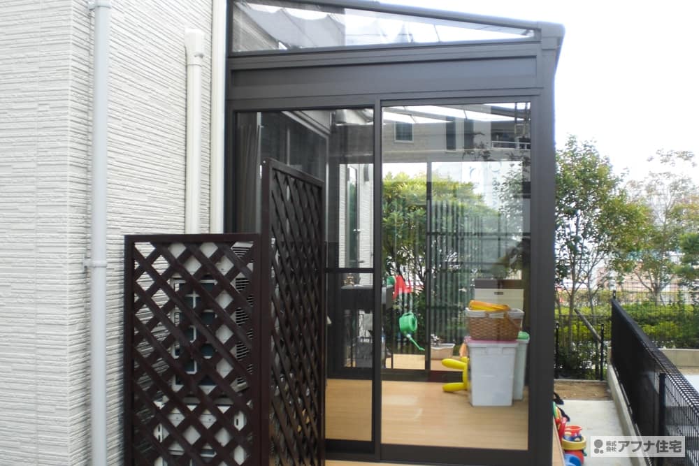 西区井吹台北町 H様サンルーム・フェンス工事