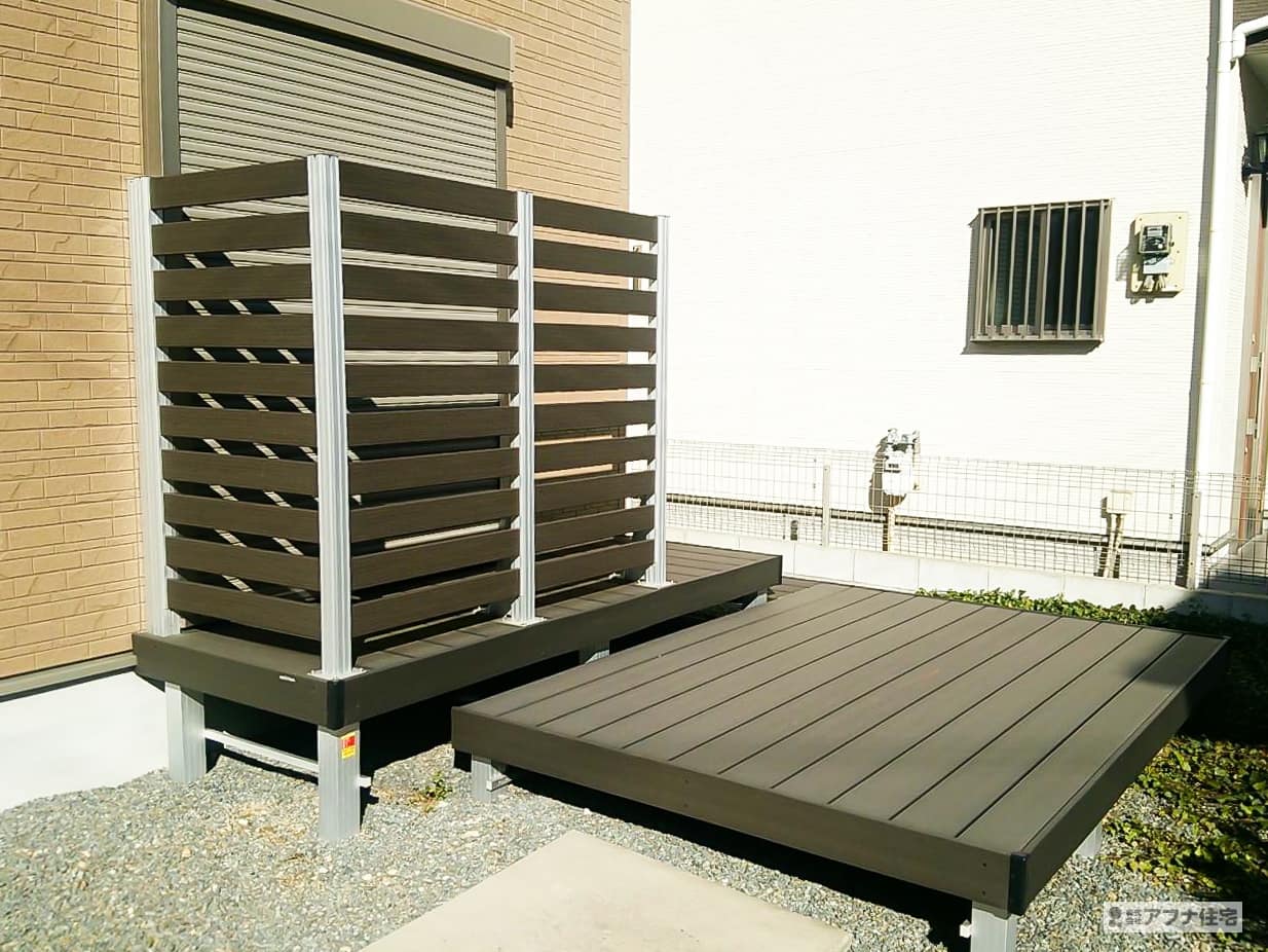  アフナ住宅｜ウッドデッキ・カーポート工事施工事例