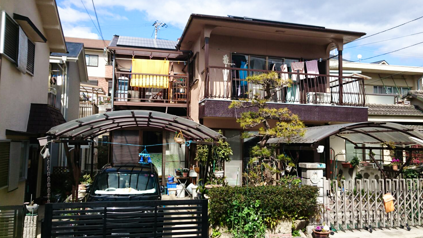 明石市朝霧東町 U様外壁塗装・屋根塗装・太陽光発電