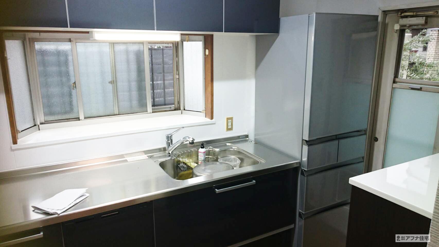 アフナ住宅|システムキッチン入れ替え・オール電化・浴室乾燥暖房機取付工事施行事例写真