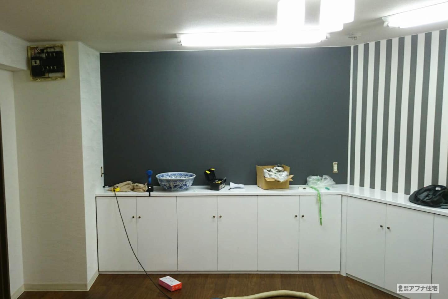 アフナ住宅|西明石駅前ネイルサロン　エレガンスレイ様店舗リフォーム施工事例写真
