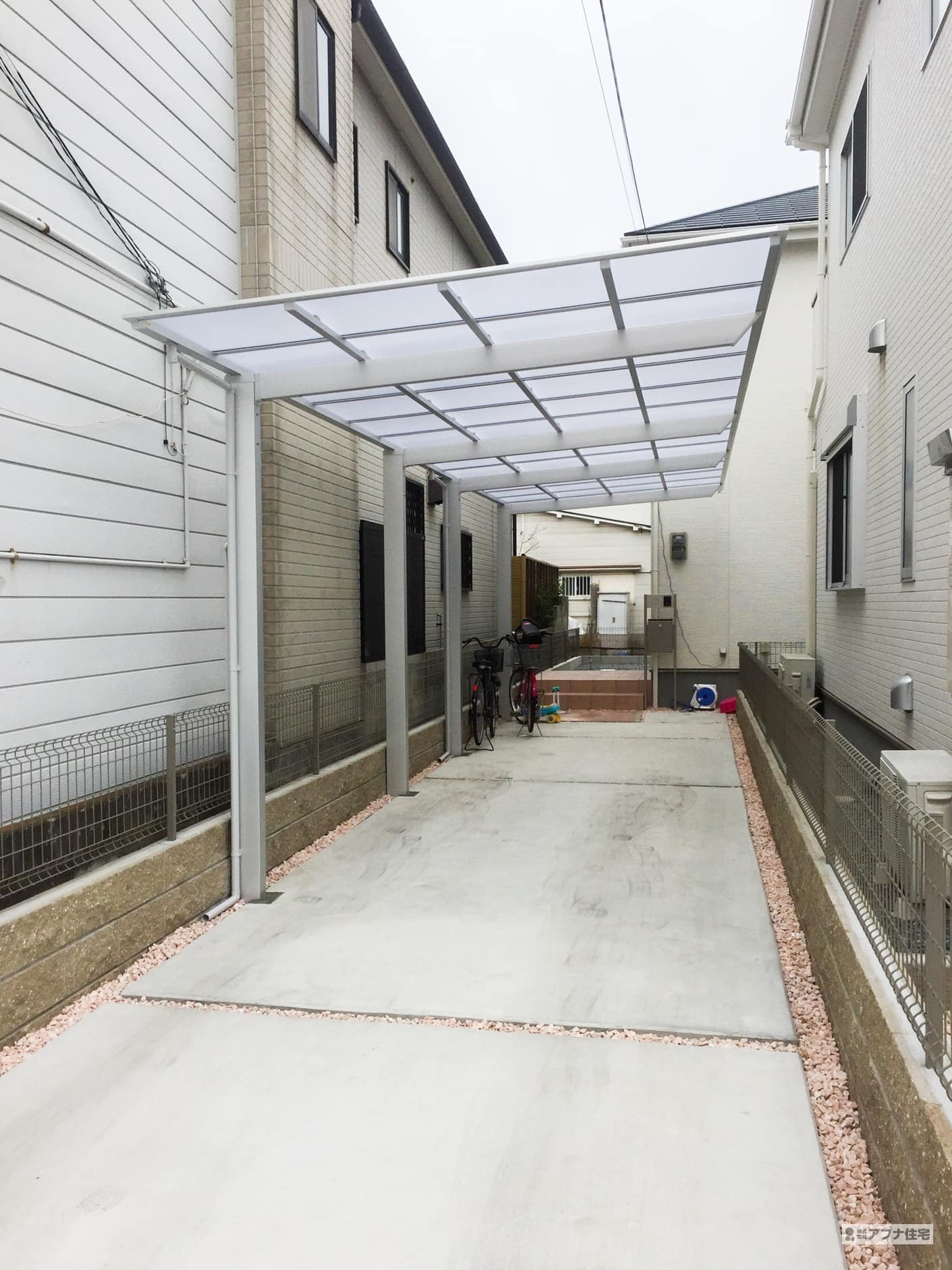 明石市大観町 K様カーポート・二階テラス・面格子取付・物置設置工事