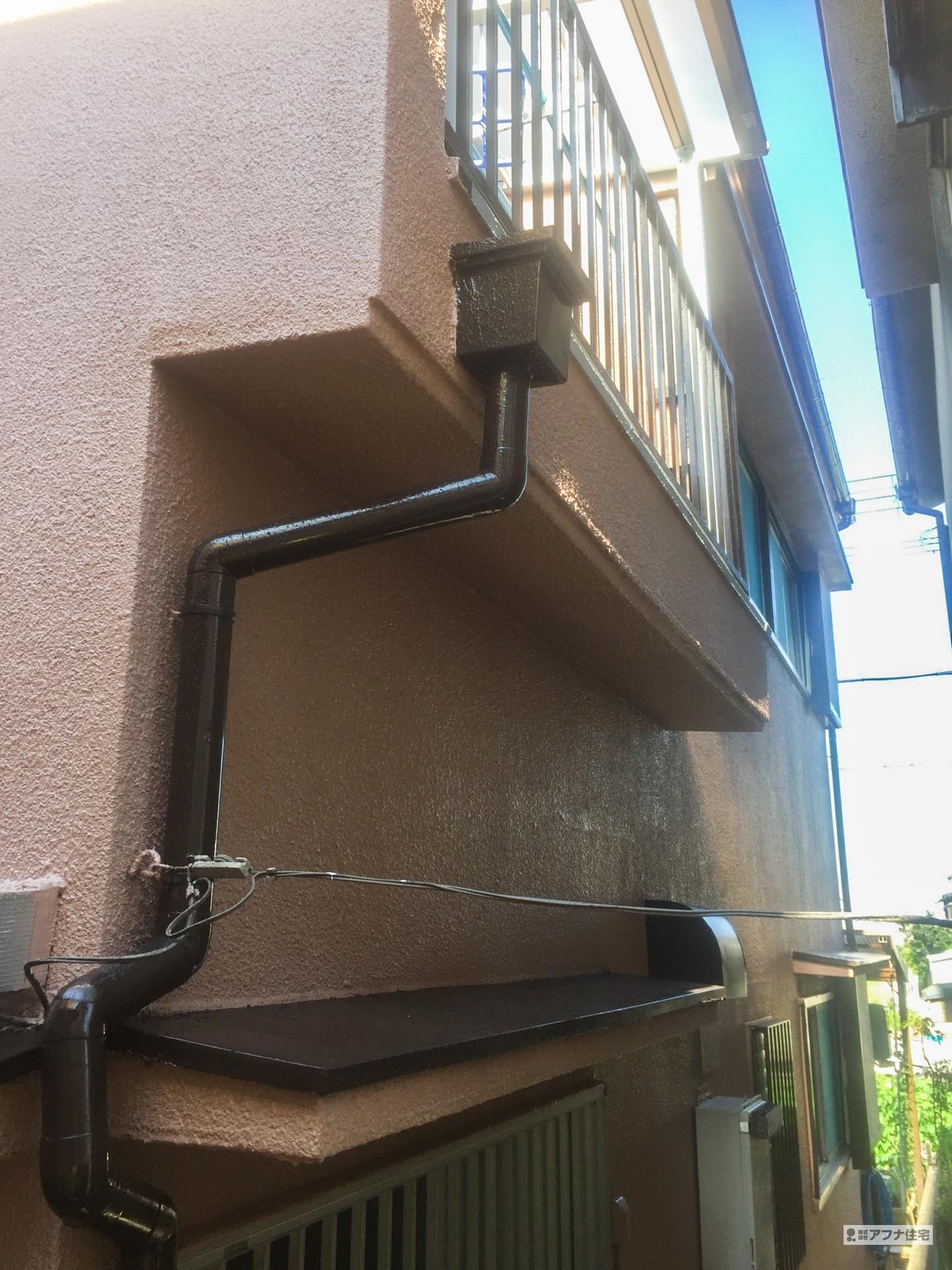 外壁塗装・２階ベランダテラス取付工事|アフナ住宅