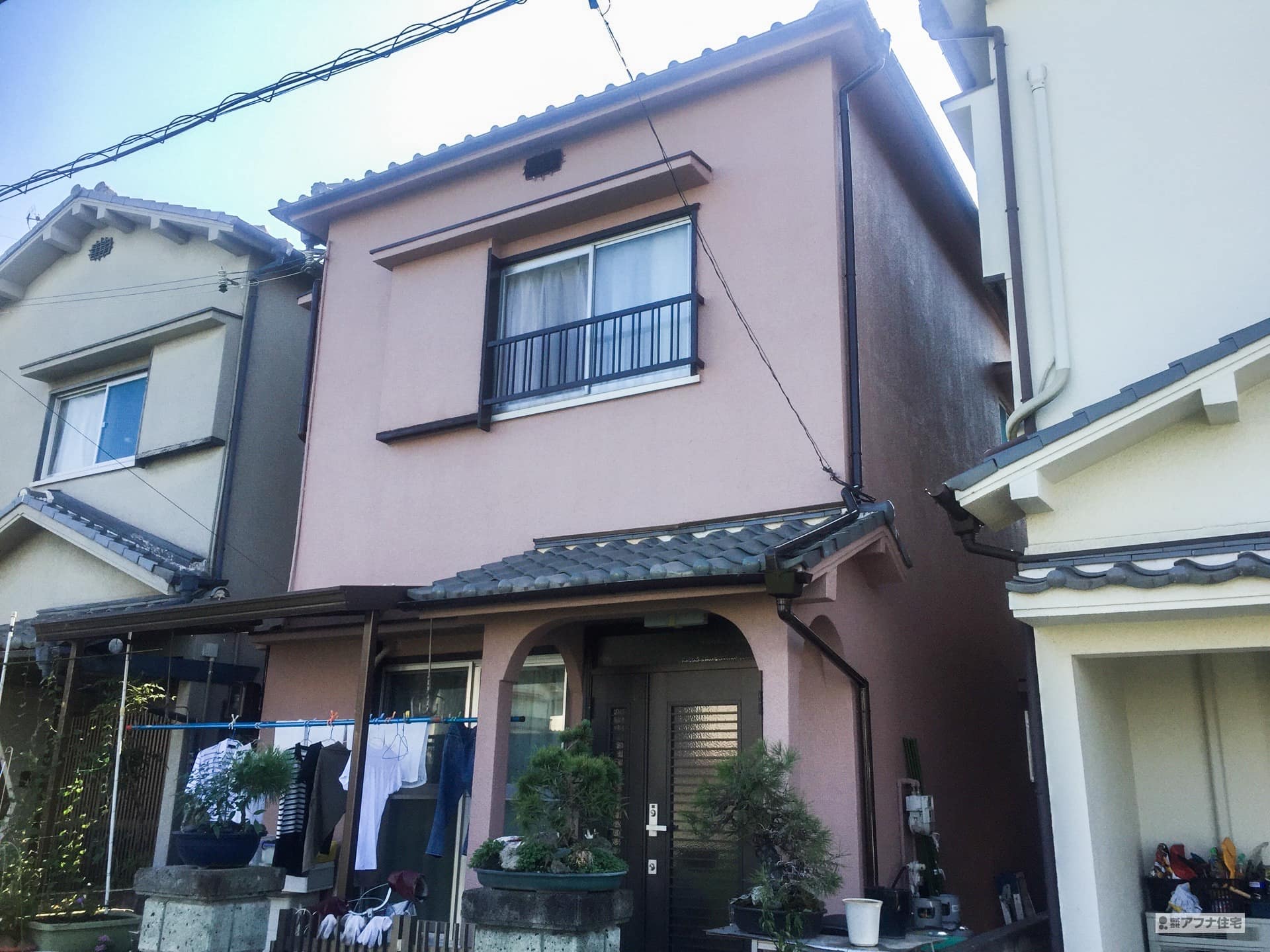 外壁塗装・２階ベランダテラス取付工事|アフナ住宅