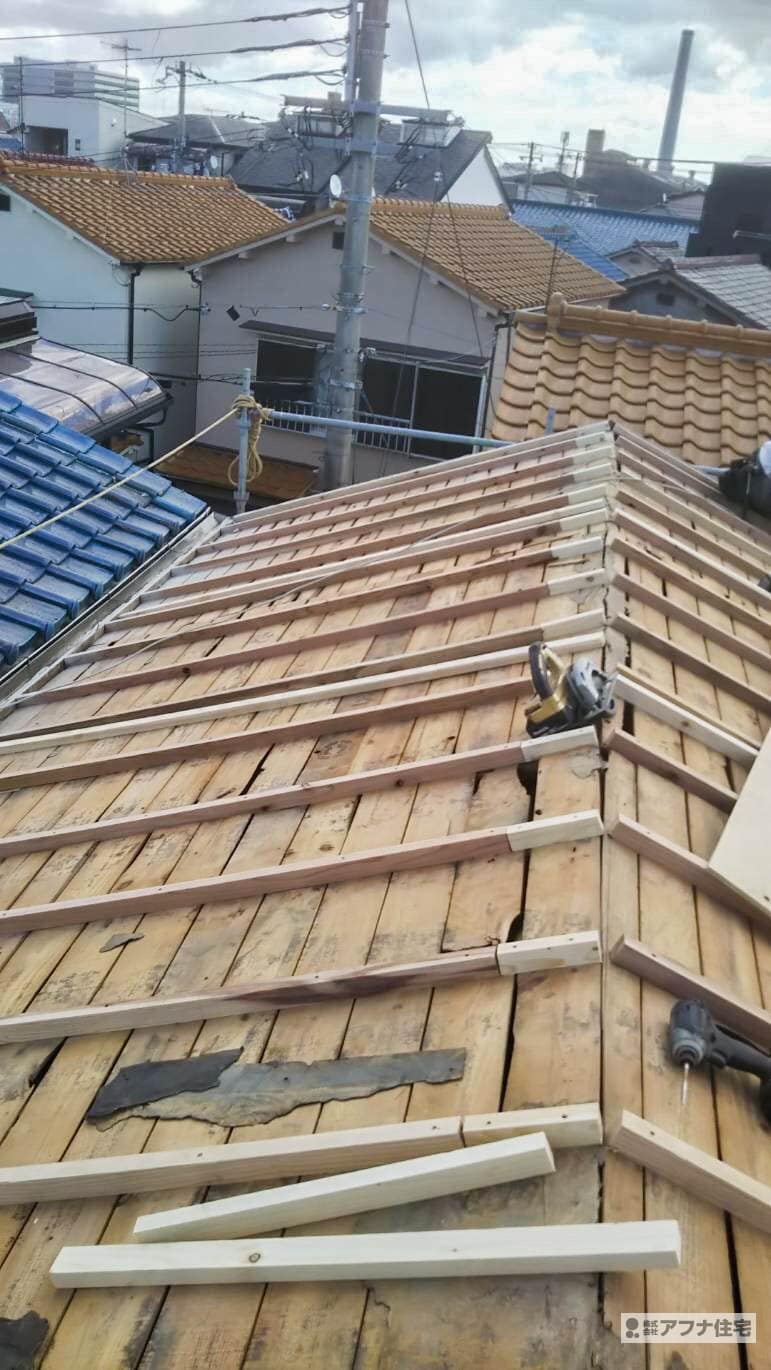 屋根葺き替え工事施工事例|アフナ住宅"