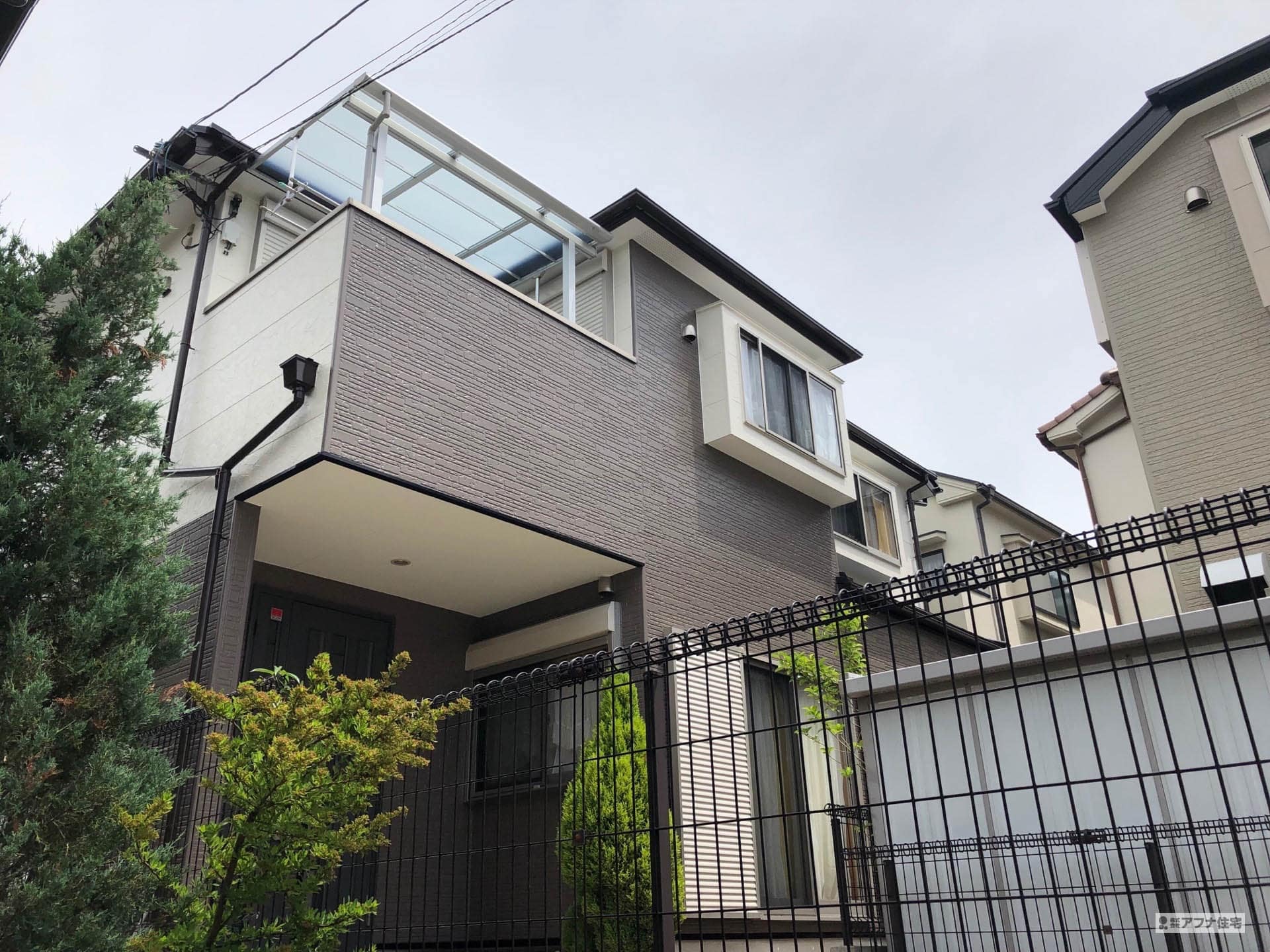 外壁塗装・屋根塗装工事施工事例写真|アフナ住宅