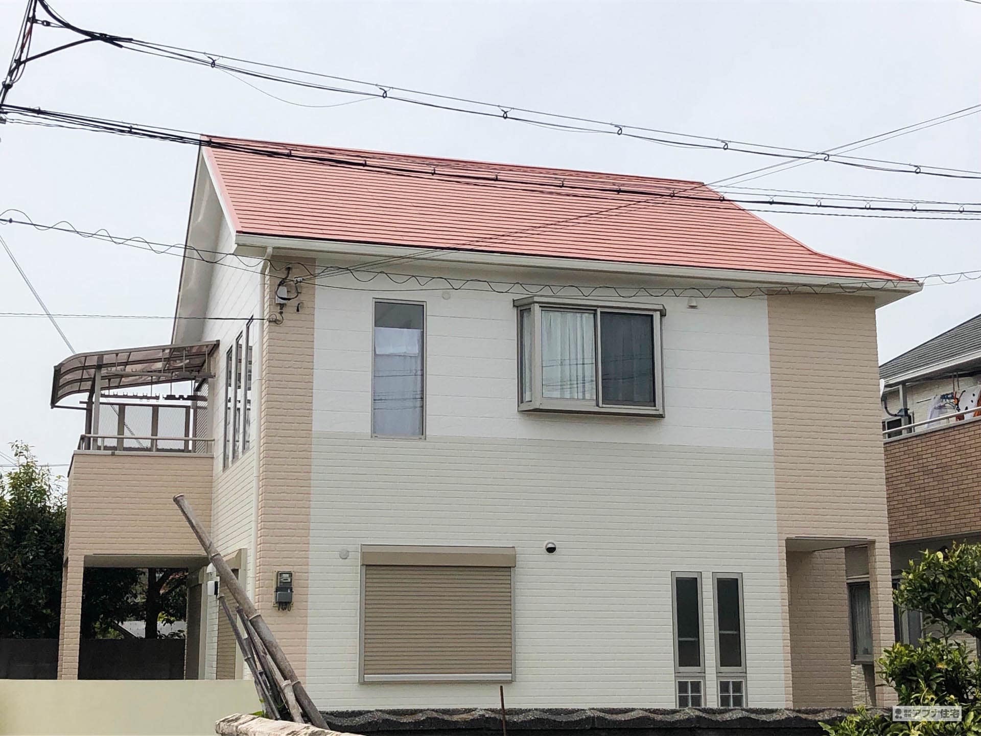 外壁塗装工事・屋根塗装工事・ベランダテラス取付工事施工事例|アフナ住宅