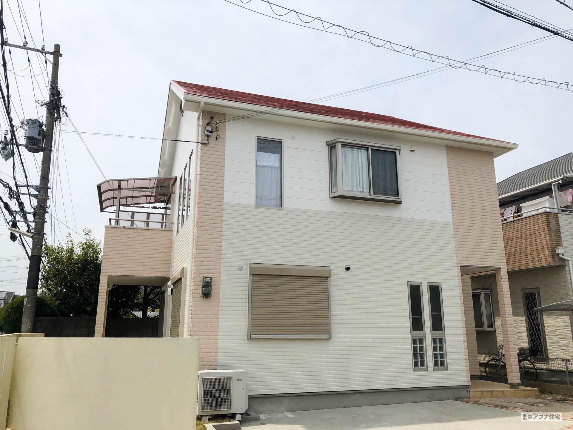 外壁塗装工事・屋根塗装工事・ベランダテラス取付工事施工事例|アフナ住宅