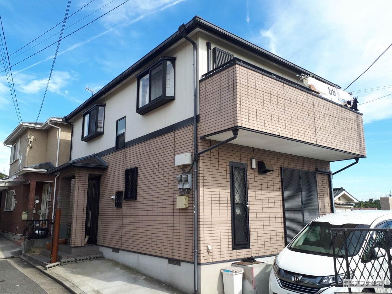 外壁塗装工事・屋根塗装工事施工前写真|アフナ住宅